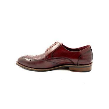 ESCAPE MENS BROGUE LACE SHOE - BORDEAUX